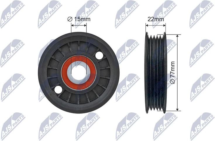 Tensioner Pulley, V-ribbed belt RNK-AU-077