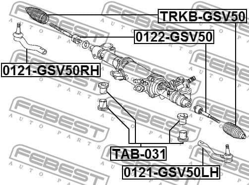 Inner Tie Rod 0122-GSV50 - image 2