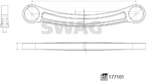 Control/Trailing Arm, wheel suspension 33103899 - image 3