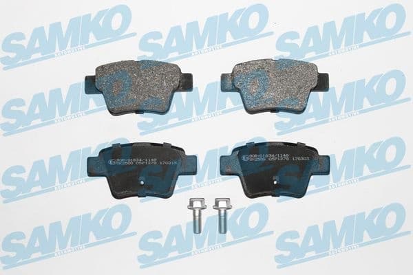 Brake pads rear 5SP1278 . - image 2