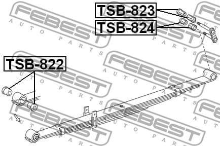 Bushing, leaf spring TSB-824 - image 2