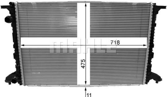 Radiator, engine cooling BEHR *** PREMIUM LINE *** CR 2177 000P