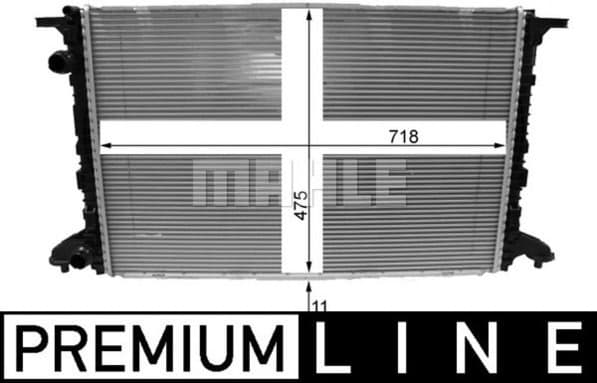 Radiator, engine cooling BEHR *** PREMIUM LINE *** CR 2177 000P - image 2