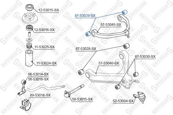 Mounting, control/trailing arm 87-53029-SX - image 2