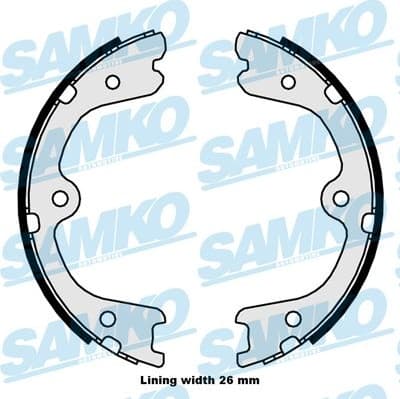 Brake shoes handbrake 89880 - image 2