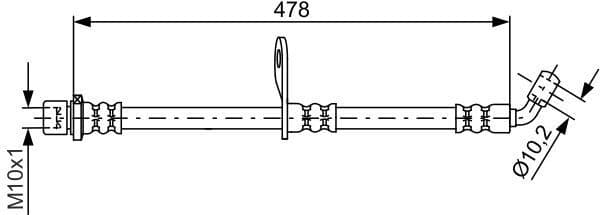 Brake Hose 1 987 481 814 - image 2