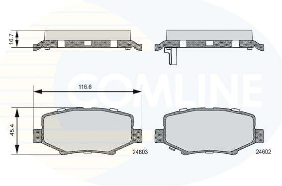 Brake pads rear CBP36091 - image 2