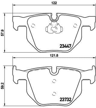 Brake Pad Set, disc brake XTRA LINE P06056X