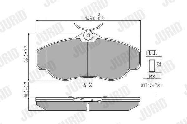 Brake Pad Set, disc brake 571937J