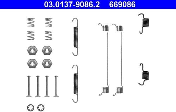 Accessory Kit, brake shoes 03.0137-9086.2