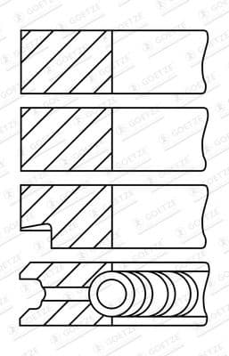 Piston Ring Set 08-527600-00 - image 2