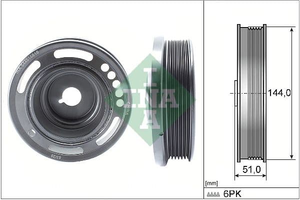 Belt Pulley, crankshaft 544 0168 10