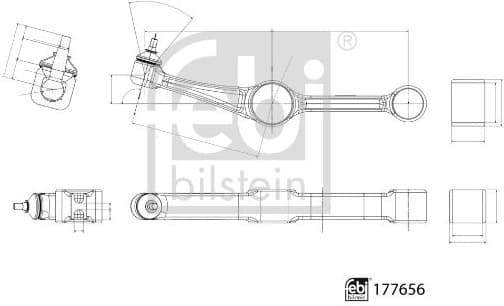 Control/Trailing Arm, wheel suspension 177656 - image 2
