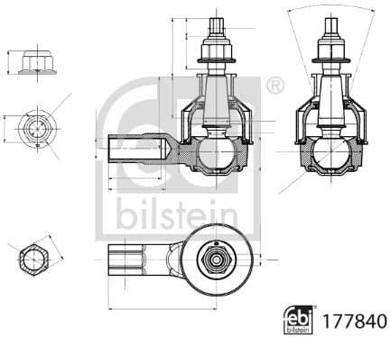 Tie Rod End 177840 - image 2