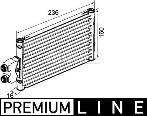 Oil Cooler, automatic transmission BEHR *** PREMIUM LINE *** CLC 74 000P - image 2