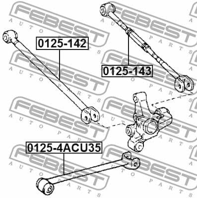 Control/Trailing Arm, wheel suspension 0125-142 - image 2