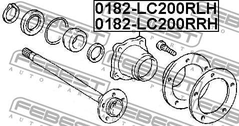 Wheel Hub 0182-LC200RRH