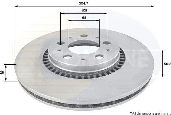 Brake Disc COATED ADC1908V - image 2
