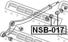 Mounting, control/trailing arm NSB-017 - image 2