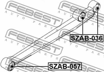 Mounting, control/trailing arm SZAB-057