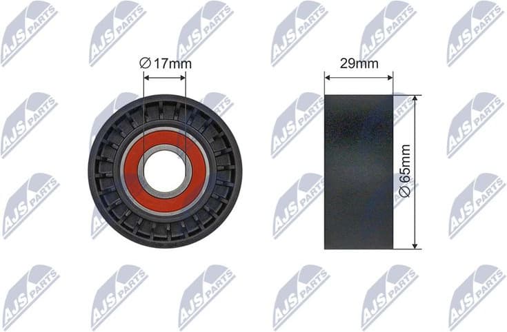 Tensioner Pulley, V-ribbed belt RNK-AR-018