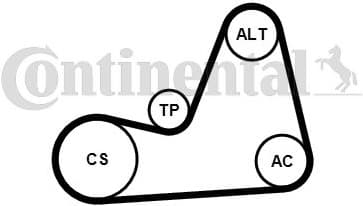 V-ribbed Belt Set 6PK1100K1