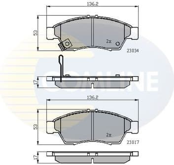 Brake Pad Set, disc brake CBP31125 - image 2