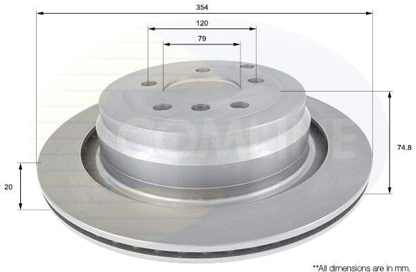 Brake Disc COATED ADC1333V - image 2