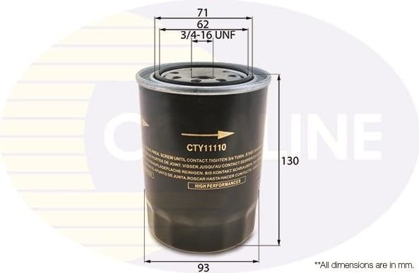 Oil Filter CTY11110 - image 2