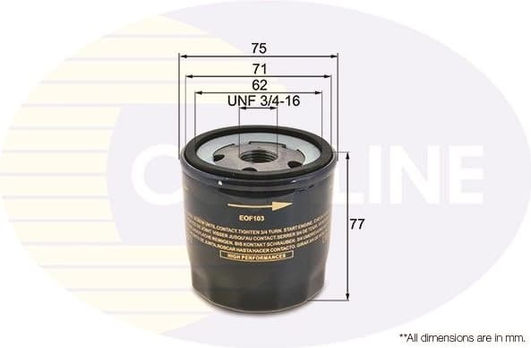 Oil Filter EOF103 - image 2