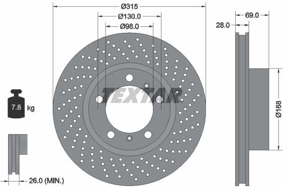 Brake Disc PRO+ 92280005