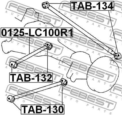 Mounting, control/trailing arm TAB-132 - image 2