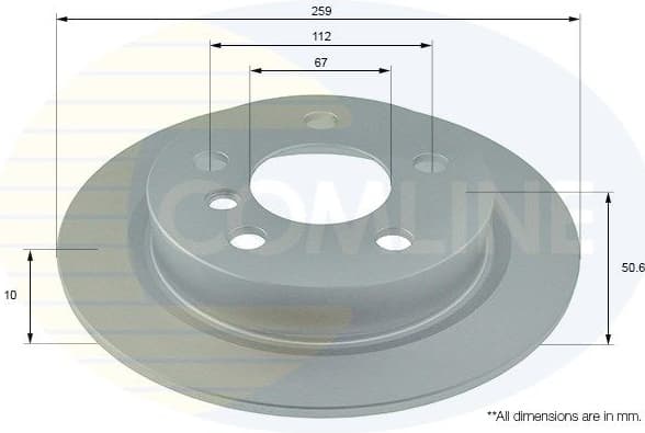 Brake Disc COATED ADC1789 - image 2
