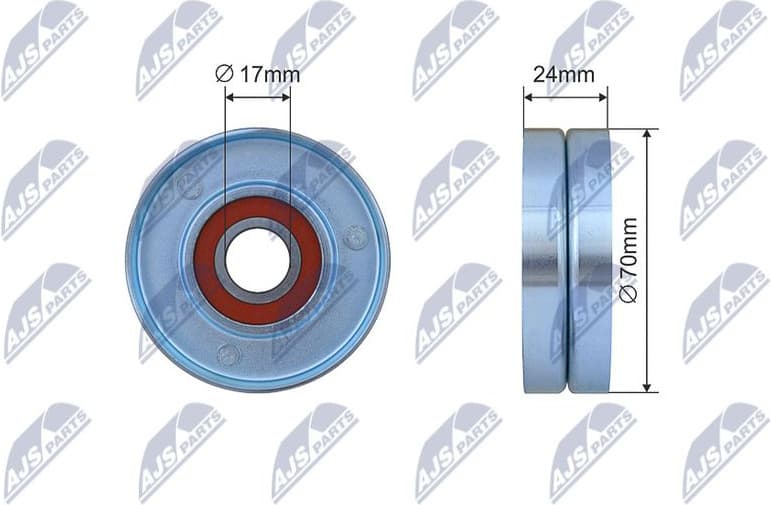 Tensioner Pulley, V-belt RNK-LR-011