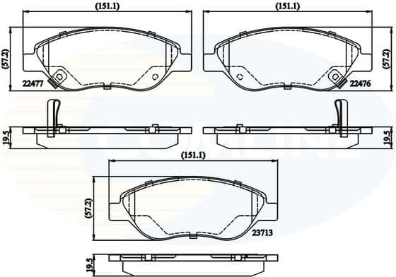 Brake Pad Set, disc brake CBP32213