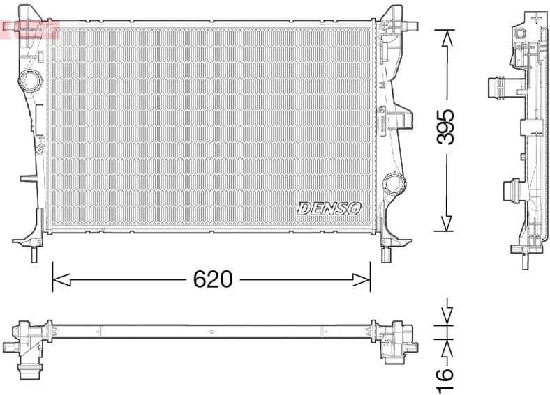 Radiator, engine cooling DRM06038