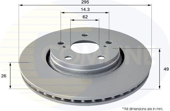 Brake Disc COATED ADC01150V - image 2