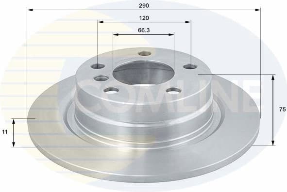 Brake disc, 1pcs REAR ADC1778 - image 2