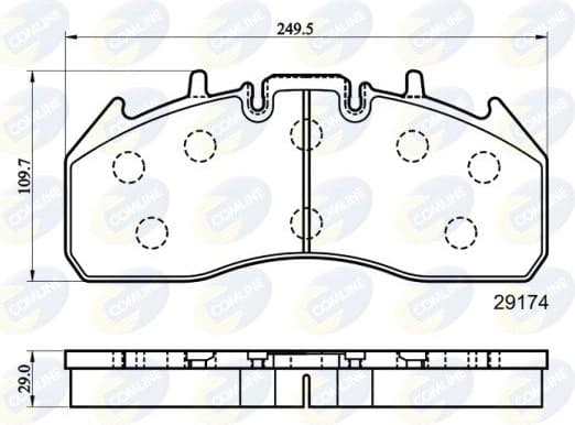 Brake Pad Set, disc brake CBP9078MK - image 2