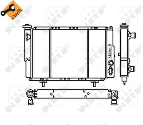 Radiator, engine cooling 54683 - image 4