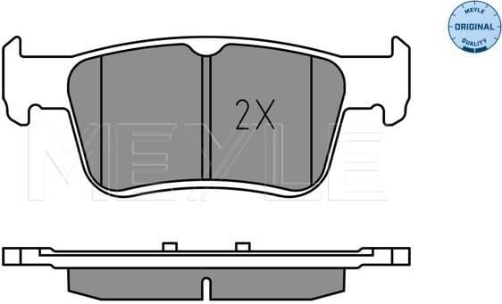 Brake Pad Set, disc brake MEYLE-ORIGINAL: True to OE. 025 224 2915