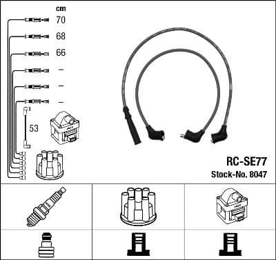 Ignition Cable Kit RC-SE77