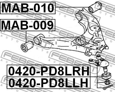 Ball Joint 0420-PD8LRH - image 2