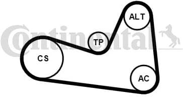 V-ribbed Belt Set 6PK1200K1