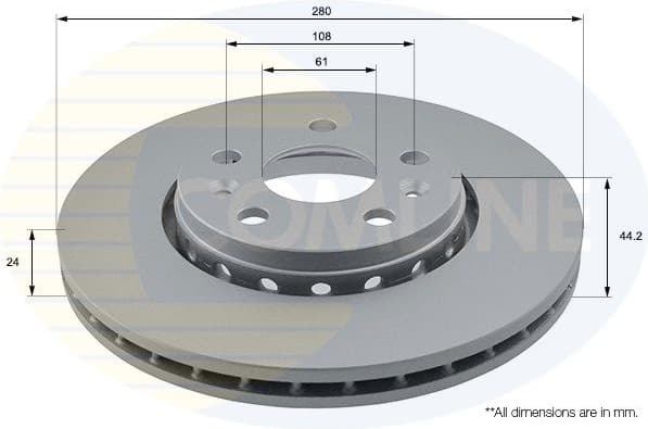 Brake Disc COATED ADC1593V - image 2