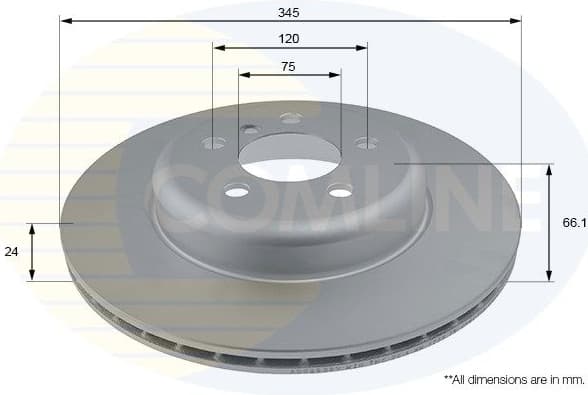 Brake Disc COATED ADC2838V - image 2