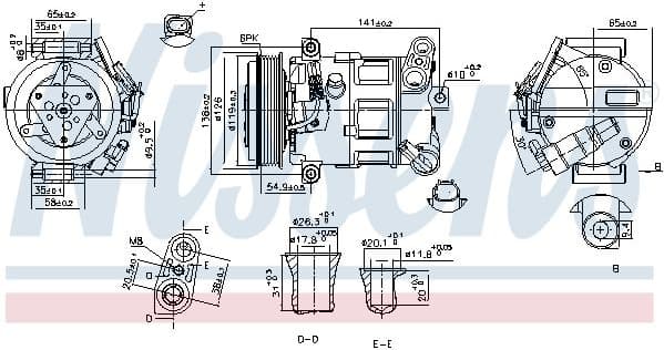 Compressor, air conditioning ** FIRST FIT ** 890801