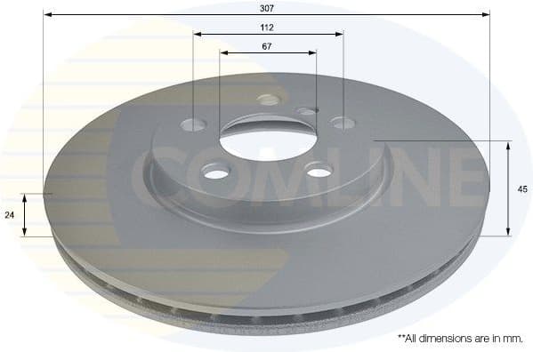 Brake Disc COATED ADC2802V