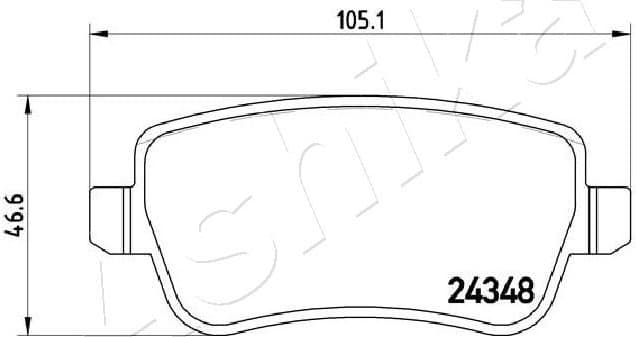 Brake Pad Set, disc brake 51-00-0212 - image 2