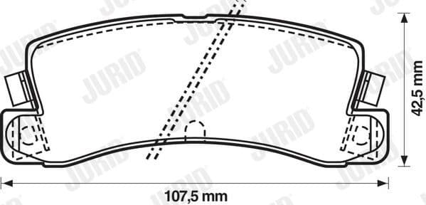 Brake Pad Set, disc brake 572182J